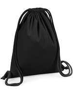 Westford Mill Bio-Baumwoll Gymsac mit Kordelzug – Black