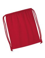 Westford Mill Bio-Baumwoll Gymsac mit Kordelzug – Classic Red