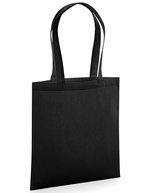 Westford Mill Bio-Baumwolltasche mit Druckoberfläche – Black