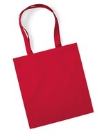Westford Mill Bio-Baumwolltasche mit Druckoberfläche – Classic Red