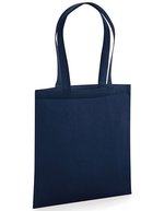 Westford Mill Bio-Baumwolltasche mit Druckoberfläche – French Navy