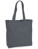 Westford Mill Bio-Baumwoll Maxi Tasche 18 Liter, Natural 35 x 39 x 13.5 cm, WM265 – Graphite Gris