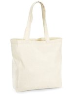 Westford Mill Bio-Baumwoll Maxi Tasche 18 Liter, Natural 35 x 39 x 13.5 cm, WM265 – Naturel