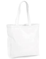 Westford Mill Bio-Baumwoll Maxi Tasche 18 Liter, Natural 35 x 39 x 13.5 cm, WM265 – Blanc