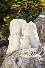 Westford Mill Organic Cotton Bag mit Kordelzugverschluss, Natural XS (14 x 20.5 cm), WM266 – Bild 1