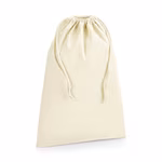 Westford Mill Sac en Coton Biologique avec Fermeture à Cordon, Natural L (40 x 61.5 cm), WM266 – image 3
