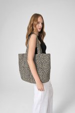 Leopard Print Canvas Shopper – Bild 1