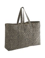 Leopard Print Canvas Oversized Tote Bag – Bild 2