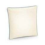 Westford Mill Fairtrade Baumwoll-Kissenbezug mit Paspelierung, Natural/Black 40 x 40 cm, WM355 – Bild 3