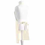 Westford Mill Fairtrade Cotton Bib Apron with Tie Band, Natural 45 x 60 cm, WM362 – image 4