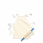 Westford Mill Fairtrade Cotton Bib Apron with Tie Band, Natural 45 x 60 cm, WM362 – image 5