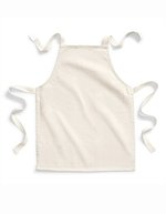 Westford Mill Fairtrade Baumwoll-Latzschürze mit Bindeband, Natural 45 x 60 cm, WM362 – Bild 2