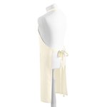 Westford Mill Fairtrade Baumwoll-Bib Apron with Pocket, Natural 70 x 93 cm, WM364 – Bild 4
