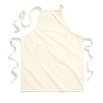 Westford Mill Fairtrade Baumwoll-Bib Apron with Pocket, Natural 70 x 93 cm, WM364 – Bild 5