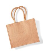 Westford Mill Jute Einkaufstasche mit Baumwollgriffen – Natural