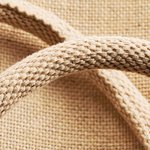 Westford Mill Baumwoll-Jute Shopper mit Tragegriffen, Natural 36 x 41 x 17 cm, WM409 – Bild 4