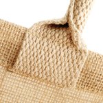 Westford Mill Baumwoll-Jute Shopper mit Tragegriffen, Natural 36 x 41 x 17 cm, WM409 – Bild 5
