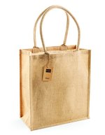 Westford Mill Baumwoll-Jute Shopper mit Tragegriffen – Natural
