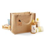 Westford Mill Mini-Jutetasche mit Baumwollgriffen, Graphite Grey/Graphite Grey 26 x 22 x 14 cm, WM412 – Bild 4