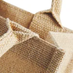 Westford Mill Mini Jute Bag with Cotton Handles, Graphite Grey/Graphite Grey 26 x 22 x 14 cm, WM412 – image 6