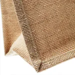 Westford Mill Mini Jute Bag with Cotton Handles, Graphite Grey/Graphite Grey 26 x 22 x 14 cm, WM412 – image 8