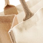 Westford Mill Jute-Tragetasche mit Baumwoll-Details, Fuchsia 30 x 30 x 19 cm, WM421 – Bild 4