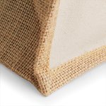 Westford Mill Jute-Tragetasche mit Baumwoll-Details, Fuchsia 30 x 30 x 19 cm, WM421 – Bild 5