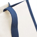 Westford Mill Baumwoll-Jute Shopper mit Druckfläche, Apple Green 42 x 33 x 19 cm, WM422 – Bild 4