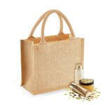 Westford Mill Jute Mini-Geschenktasche mit Golddetails – Red Gold