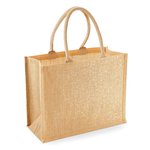 Westford Mill Shimmer Jute Shopper mit Golddetails – Red Gold