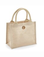 Westford Mill Laminierte Jute-Baumwoll-Mischgewebe Tasche – Natural