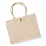 Westford Mill Shopper juta-Cotone con manici, Natural 42 x 33 x 19 cm, WM447 – immagine 4