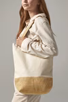 Westford Mill Shopper en Toile de Coton avec Base en Jute, Natural 24 x 41 x 13 cm, WM450 – image 2