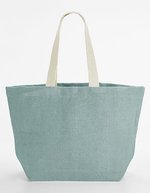 Westford Mill Weiche Jute Strandtasche, gewaschen – Duck Egg Blue