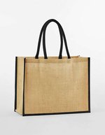 Westford Mill Natürlicher Jute-Klassik-Shopper – Natural/Black
