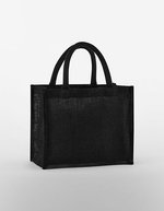 Westford Mill Natürliche Jute Midi Tasche – Black/Black