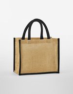 Westford Mill Natürliche Jute Midi Tasche – Natural/Black