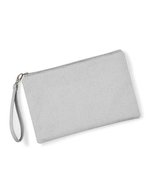 Westford Mill Canvas Armbandtasche mit Reißverschluss – Light Grey/Light Grey