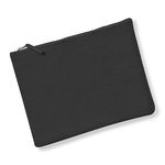 Westford Mill Canvas Accessory Pouch mit Metall-Reißverschluss, Natural XS (12 x 8.5 cm), WM530 – Bild 1