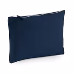 Westford Mill Canvas Accessory Pouch with Metal Zip, Black XS (12 x 8.5 cm), WM530 – image 3