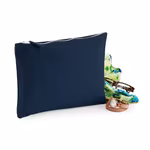 Westford Mill Canvas Accessory Pouch with Metal Zip, Black XS (12 x 8.5 cm), WM530 – image 4