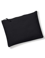 Westford Mill Canvas Accessory Pouch mit Metall-Reißverschluss, Natural XS (12 x 8.5 cm), WM530 – Bild 2