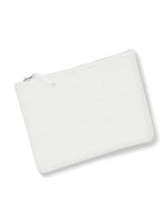 Westford Mill Canvas Accessory Pouch mit Metall-Reißverschluss, Natural XS (12 x 8.5 cm), WM530 – Bianco sporco