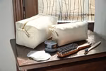 Westford Mill Cotton Wash Bag with Zip S/L, Natural L (21 x 11 x 11 cm), WM552 – image 2