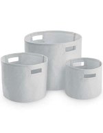 Canvas Storage Tub – Light Grey