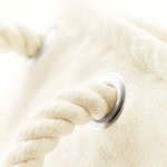 Westford Mill Borsa in cotone mit Seil-Tragegriffen, L, Pure Grey S (30 x 30 cm), WM580 – Bild 4