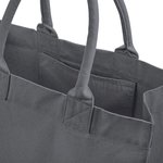 Westford Mill Baumwoll-Canvas Borsa della spesa mit Einstecktasche, Natural 41 x 34 x 18 cm, WM608 – Bild 4