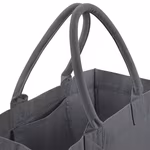 Westford Mill Baumwoll-Canvas Einkaufstasche mit Einstecktasche, Natural 41 x 34 x 18 cm, WM608 – Bild 5