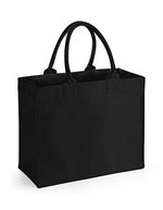 Westford Mill Baumwoll-Canvas Borsa della spesa mit Einstecktasche, Natural 41 x 34 x 18 cm, WM608 – Bild 2