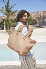 Westford Mill Strandtasche mit langen Gurtgriffen, Beige 43 x 34.5 x 13.5 cm, WM610 – Bild 1